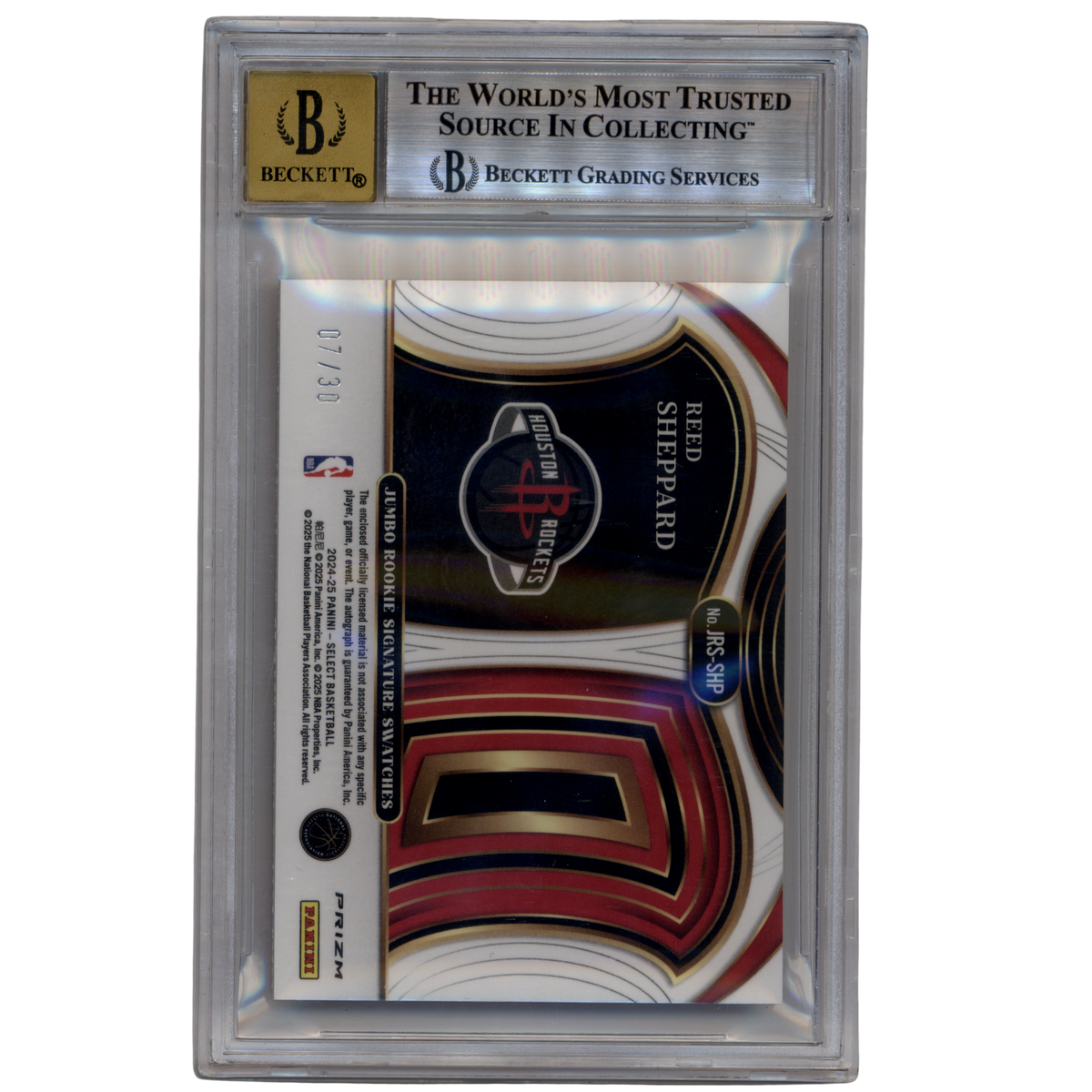 2024 Select Reed Sheppard Jumbo RPA FOTL /30 - BGS 9/10