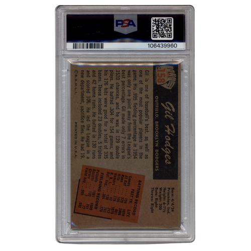 1955 Bowman Gil Hodges - PSA 5