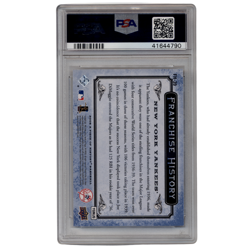 2008 Upper Deck Derek Jeter Franchise History /75 - PSA 9