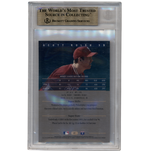 1995 Bowman's Best #B87 Scott Rolen - BGS 9.5
